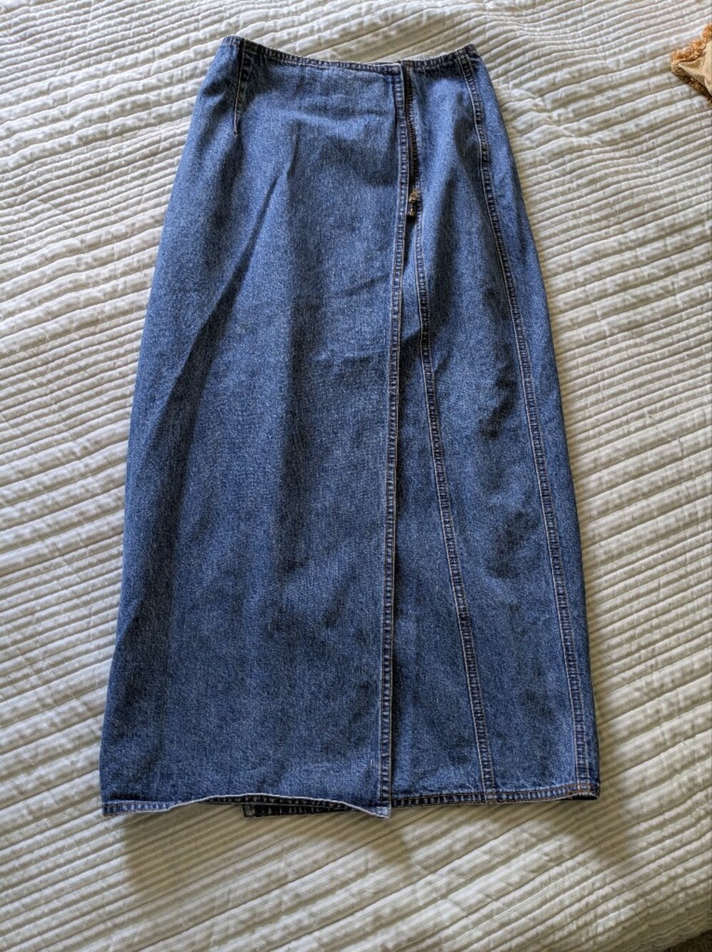 Vintage Midi Denim Skirt